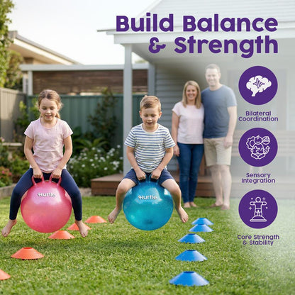 Kids Hopper Ball Set - HUHOP18GLBLRD