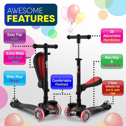 3-Wheel Kids Scooter - HURFS96