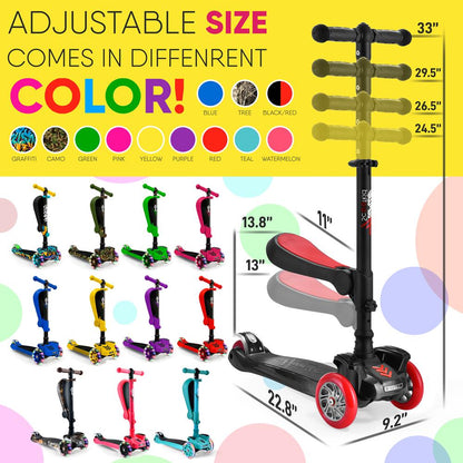3-Wheel Kids Scooter - HURFS96