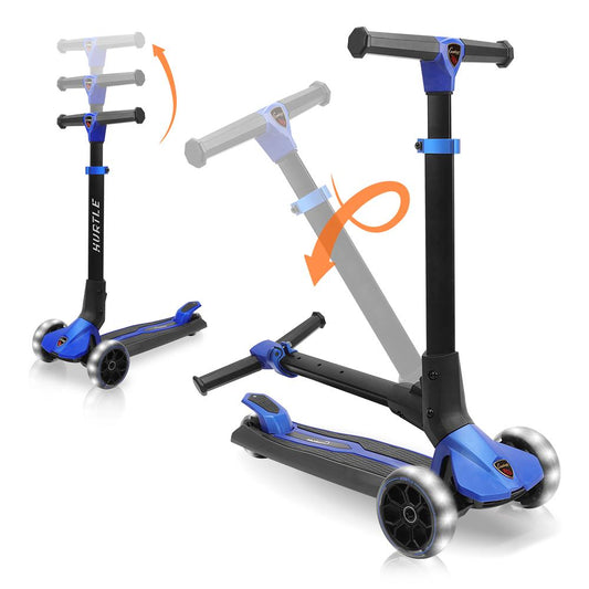 Trottinette pour enfant pliable à 3 roues - HURXLBU 