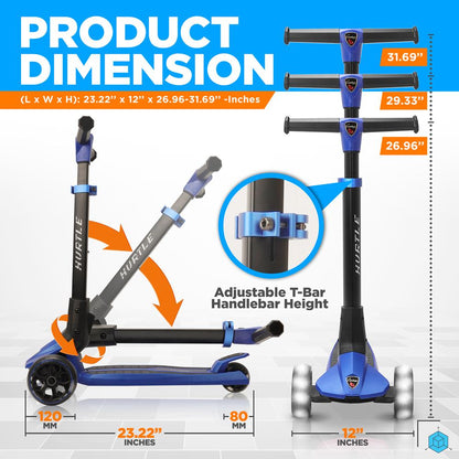 3-Wheel Foldable Kid Scooter - HURXLBU