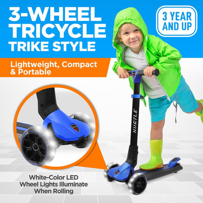 3-Wheel Foldable Kid Scooter - HURXLBU