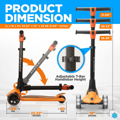 3-Wheel Foldable Kid Scooter - HURXLOG