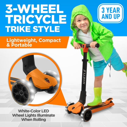 3-Wheel Foldable Kid Scooter - HURXLOG