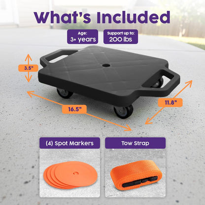 Kids Scooter Board - HUSCB01BK