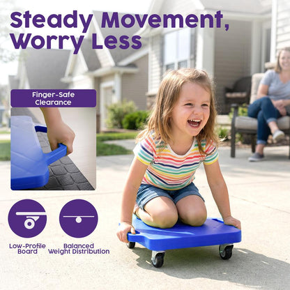 Kids Scooter Board Set - HUSCB2PBLRD