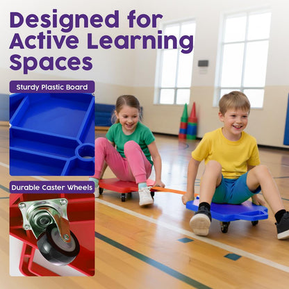 Kids Scooter Board Set - HUSCB2PBLRD