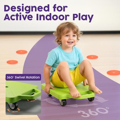 Kids Scooter Board Set - HUSCB2PGRBK