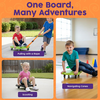 Kids Scooter Board Set - HUSCB2PGRBK