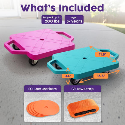 Kids Scooter Board Set - HUSCB2PPKTL