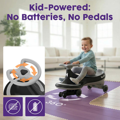 Ride-On Swing Car - HUSWC27BK