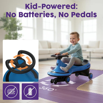 Ride-On Swing Car - HUSWC27BL