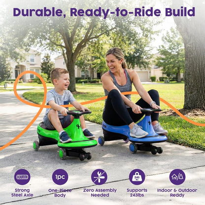 Ride-On Swing Car - HUSWC27BL